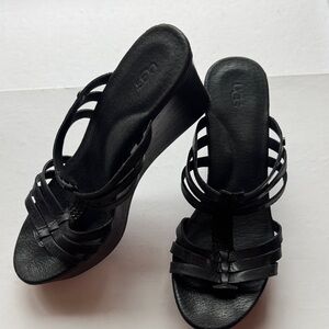 UGG Black Strappy Sandals